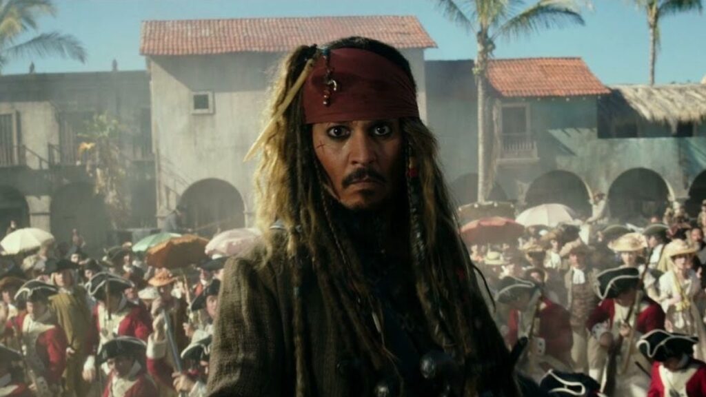 Johnny Depp dans Pirates des Caraïbes La Vengeance de Salazar.